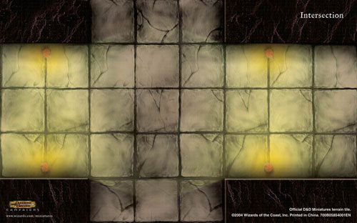 D&D Miniatures Maps, Tiles, Overlays, Campaigns Tile Intersection (Promo)