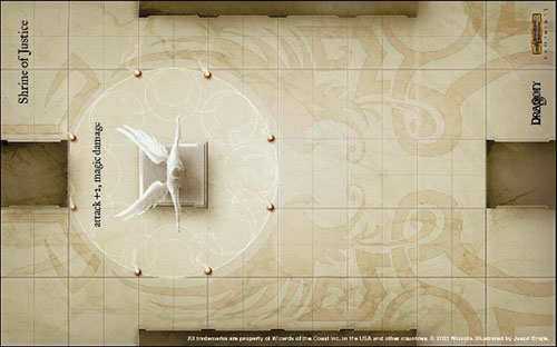 D&D Miniatures Maps, Tiles, Overlays, Campaigns Tile Shrine of Justice (Promo)