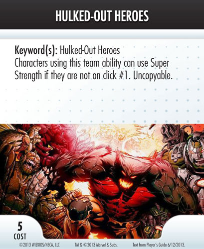 Heroclix Convention Exclusive Promos ATA card Hulked-Out Heroes LE