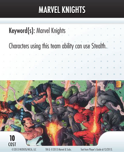 Heroclix Convention Exclusive Promos ATA card Marvel Knights LE