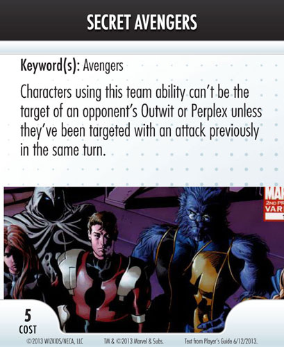 Heroclix Convention Exclusive Promos ATA card Secret Avengers LE
