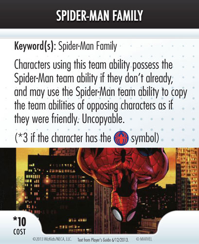 Heroclix Convention Exclusive Promos ATA card Spider-man Family LE