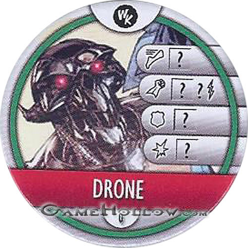 Heroclix Convention Exclusive Promos  Token Bystander Drone SR Chase, (Brainiac Skull Ship)
