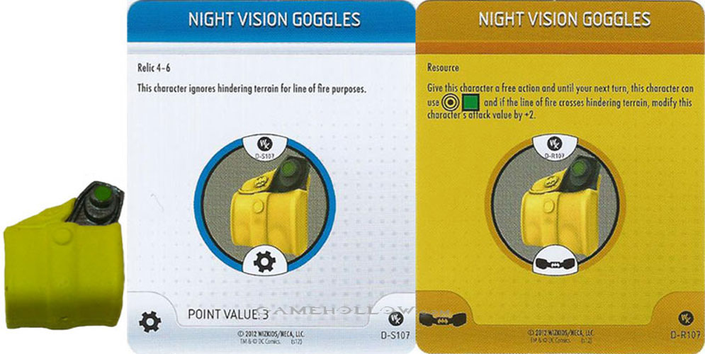 WizKids Games Utility Belt Night Vision Goggles SR Chase, D-S107 D-R107