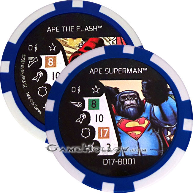 Token DC Ape Superman / Flash SR Chase, #D17-B001 B002