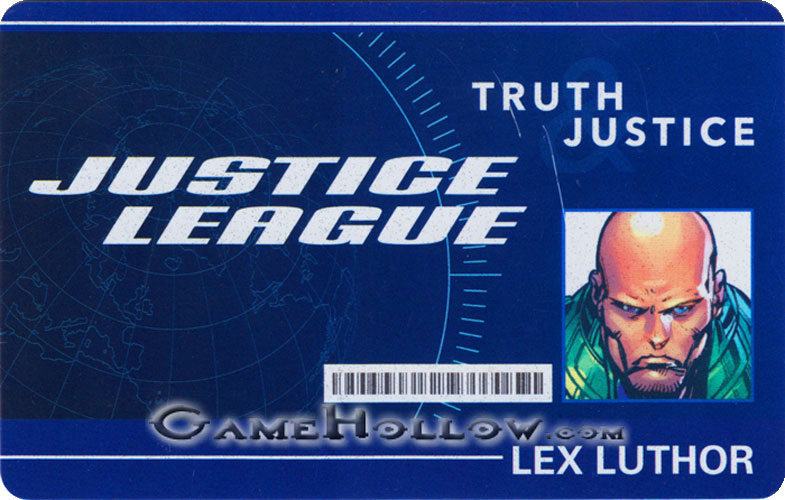 Heroclix Convention Exclusive Promos  ID Card Lex Luthor SR Chase, DCID-004
