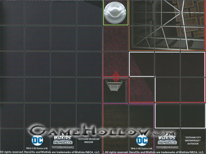 Heroclix Maps, Tokens, Objects, Online Codes Map Gotham Museum / Gotham City Waterfront (Batman Animated Series)