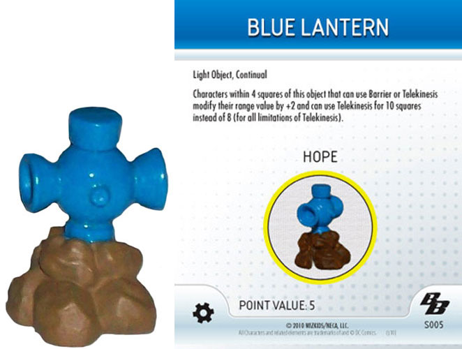 Heroclix DC Brave and the Bold S005 Blue Lantern (Hope) 3D Object LE