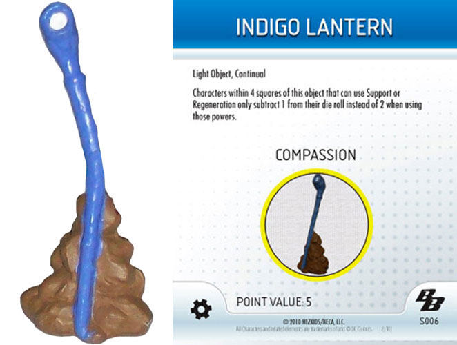 Heroclix DC Brave and the Bold S006 Indigo Lantern (Compassion) 3D Object LE