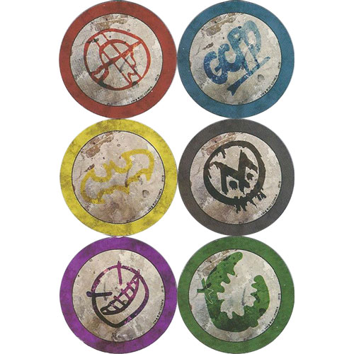 Heroclix Maps, Tokens, Objects, Online Codes Tokens Gang Token Set of 6 LE OP Kit
