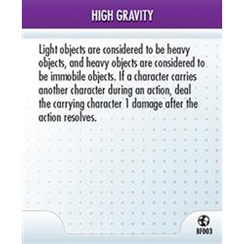 Heroclix DC Crisis BF003 High Gravity