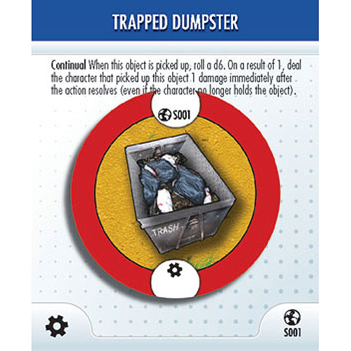 Heroclix DC Crisis S001 Trapped Dumpster