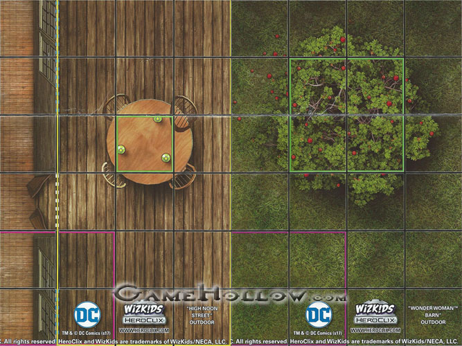 Heroclix Maps, Tokens, Objects, Online Codes Map Wonder Woman Barn / High Noon Street (Elseworlds DC 15th)