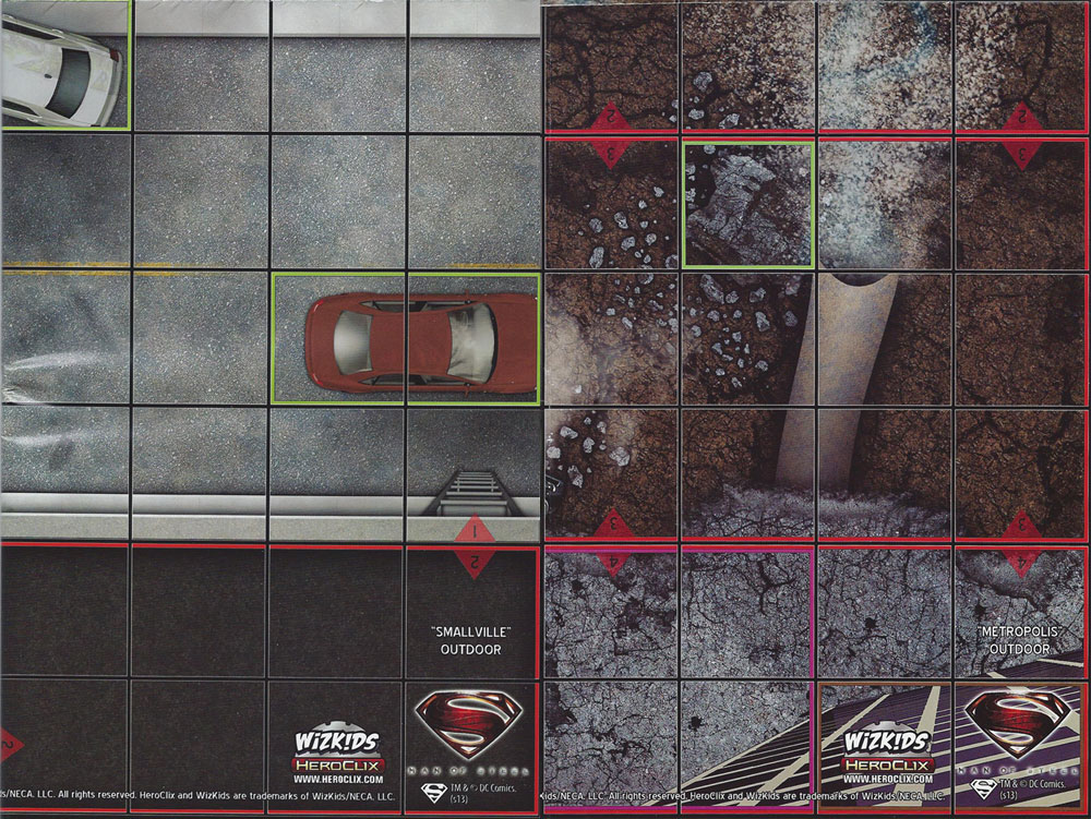 Heroclix Maps, Tokens, Objects, Online Codes Map Smallville / Metropolis (Man of Steel)