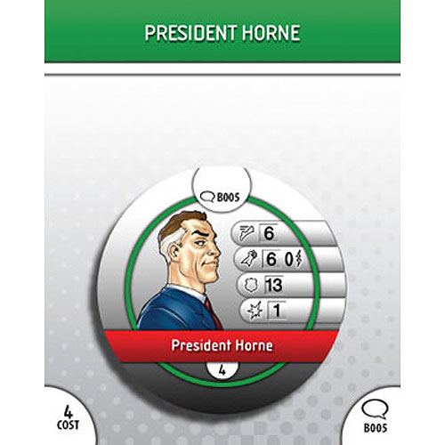 Heroclix DC Origin B005 President Horne