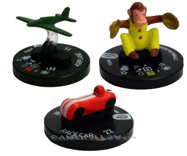 #099a 099b 099c - Toyman Toy Set Lot (Airplane Race Car Monkey)