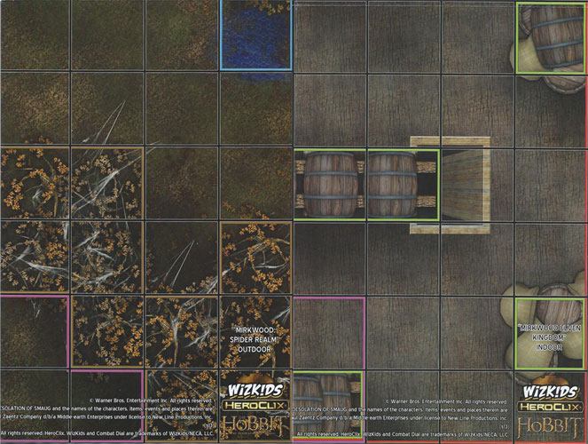 Heroclix Maps, Tokens, Objects, Online Codes Map Mirkwood Spider Realm / Elven Kingdom (Desolation of Smaug)
