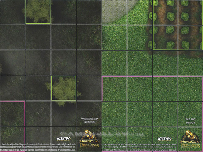 Heroclix Maps, Tokens, Objects, Online Codes Map Weathertop / Bag End (Fellowship of the Ring)