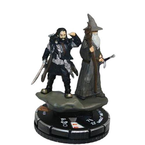 Heroclix Lord of the Rings Hobbit 028 Gandalf and Thorin Oakenshield SR Chase