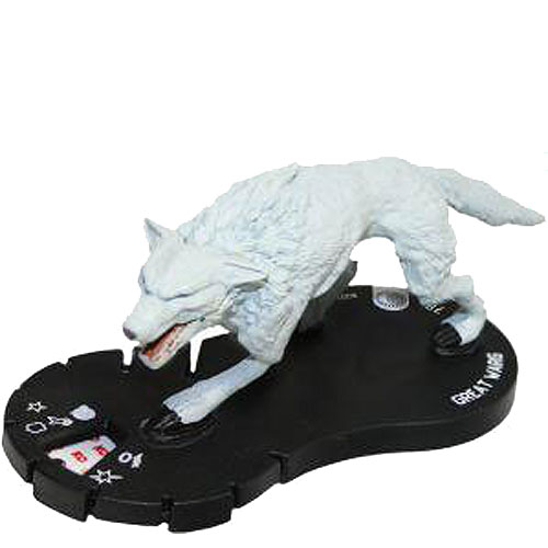 Heroclix Lord of the Rings Hobbit 207 Great Warg (White Dire Wolf)