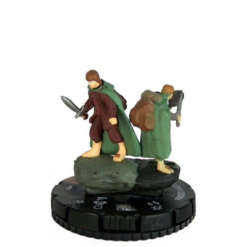 Heroclix Lord of the Rings Lord of the Rings 023 Frodo and Sam SR Chase