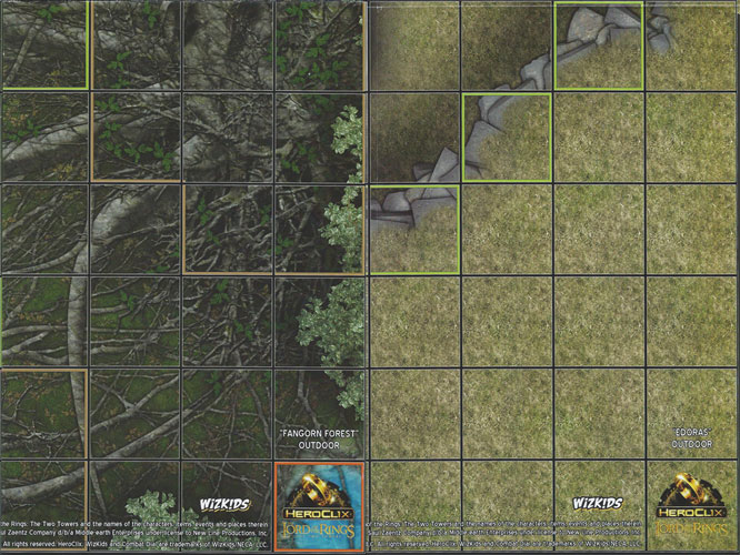 Heroclix Maps, Tokens, Objects, Online Codes Map Fangorn Forest / Edoras (Two Towers)