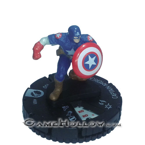 Heroclix Marvel Avengers Assemble  001 Captain America (Starter)