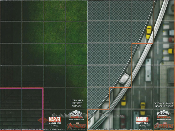 Heroclix Maps, Tokens, Objects, Online Codes Map Strucker's Fortress / Avenger's Tower (Age of Ultron)