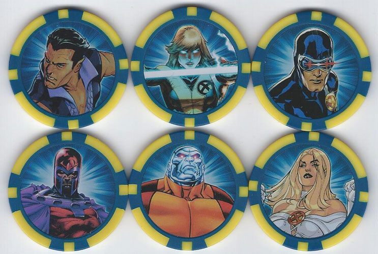 Heroclix Marvel Avengers vs X-Men Action Tokens X-Men Complete Set of 6