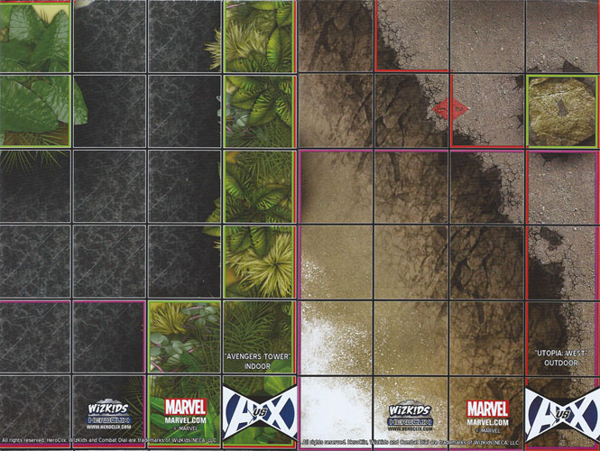 Heroclix Marvel Avengers vs X-Men Map Avengers Tower / Utopia West (Avengers vs X-Men)