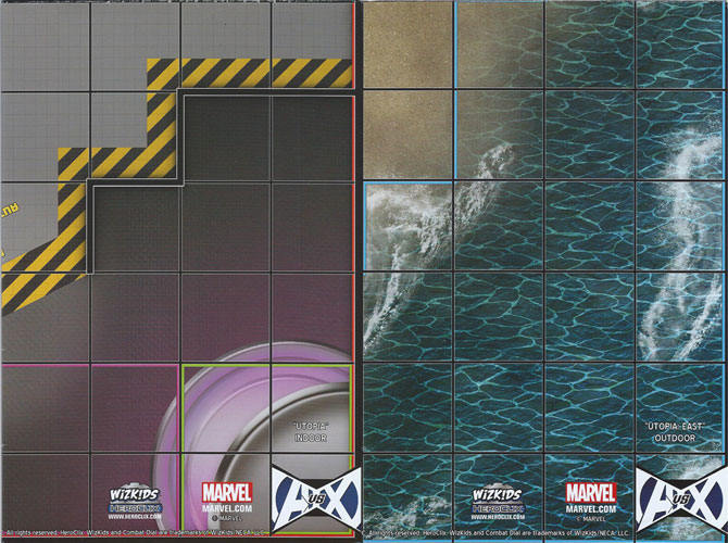 Heroclix Marvel Avengers vs X-Men Map Utopia / Utopia East Side (Avengers vs X-Men)