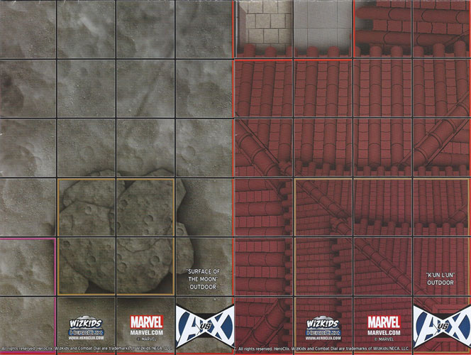 Heroclix Maps, Tokens, Objects, Online Codes Map Surface of the Moon / K'Un L'Un (Avengers vs X-Men)