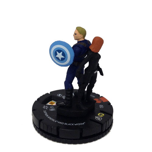 Heroclix Marvel Captain America Winter Soldier 017 Captain America and Black Widow SR Chase