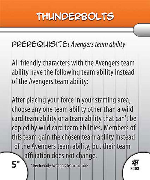 Heroclix Marvel Fantastic Forces F008 Thunderbolts