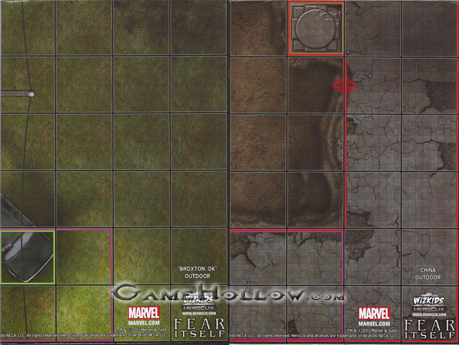 Heroclix Marvel Fear Itself OP Map Broxton OK / China (Fear Itself)