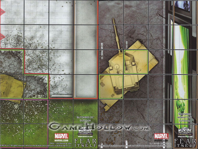 Heroclix Marvel Fear Itself OP Map Blitzkrieg DC / Manhattan (Fear Itself)