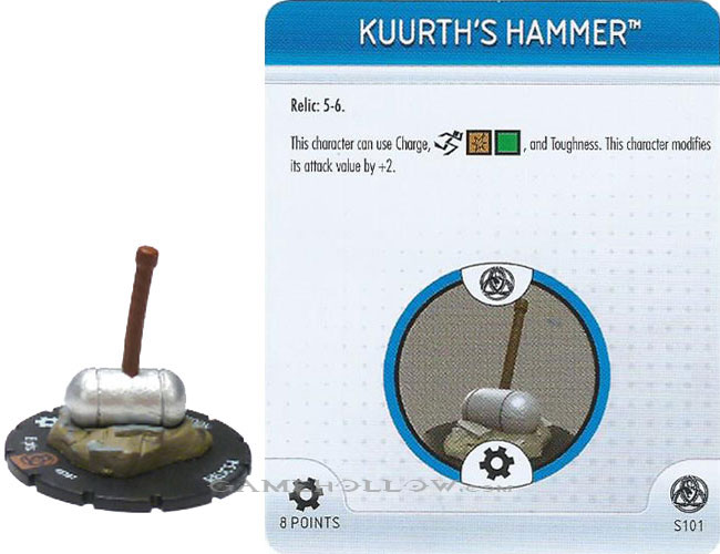 Heroclix Marvel Fear Itself OP S101 Kuurth's Hammer 3D Object LE