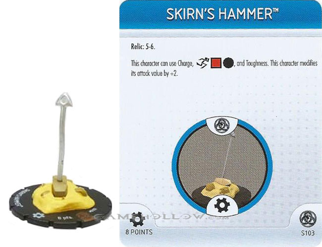 Heroclix Marvel Fear Itself OP S103 Skirn's Hammer 3D Object LE