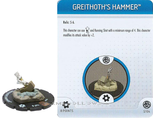 Heroclix Marvel Fear Itself OP S104 Greithoth's Hammer 3D Object LE