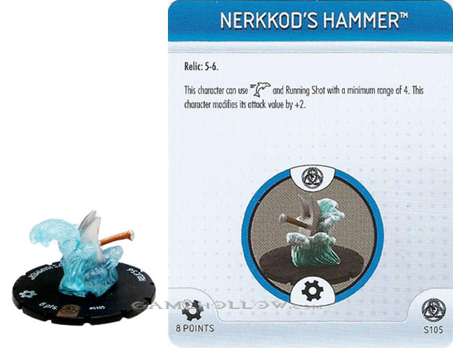 Heroclix Marvel Fear Itself OP S105 Nerkkod's Hammer 3D Object LE Book of the Skull