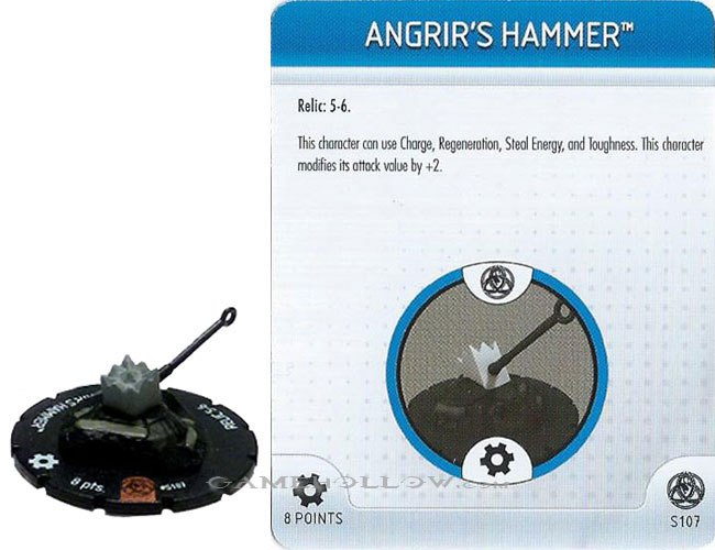 Heroclix Marvel Fear Itself OP S107 Angrir's Hammer 3D Object LE Book of the Skull