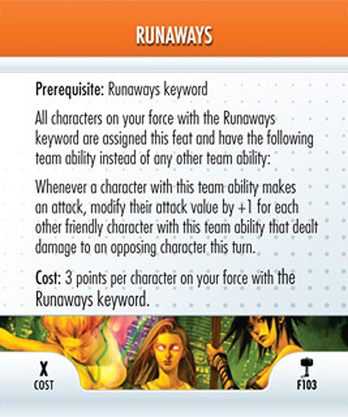 #F103 - Runaways LE OP Kit (feat card)