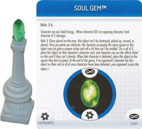 Heroclix Marvel Infinity Gauntlet S101 Soul Gem 3D Object LE