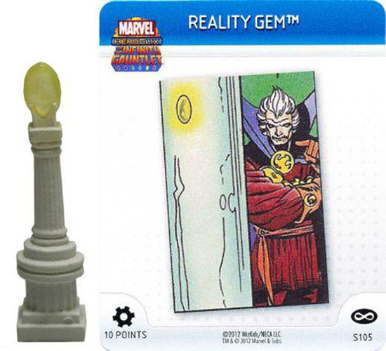 Heroclix Marvel Infinity Gauntlet S105 Reality Gem 3D Object LE