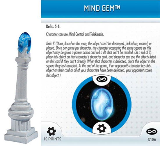 Heroclix Marvel Infinity Gauntlet S106 Mind Gem 3D Object LE
