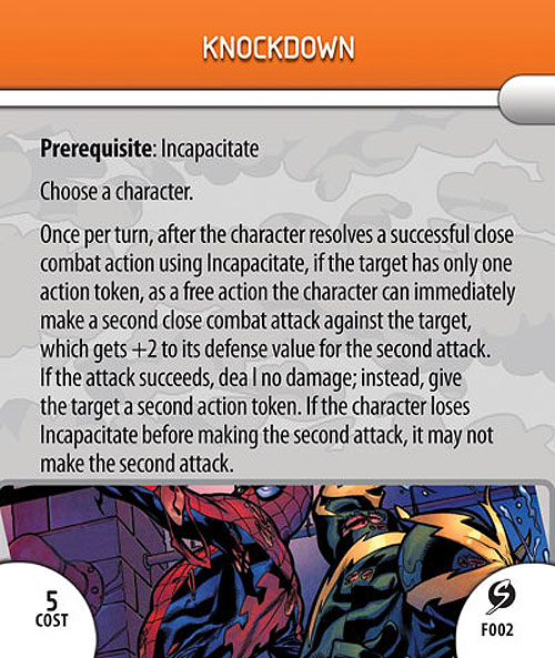 Heroclix Marvel Sinister F002 Knockdown