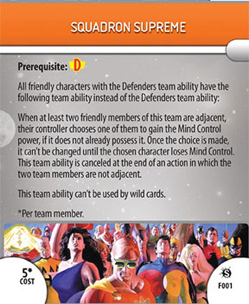 Heroclix Marvel Supernova F001 Squadron Supreme