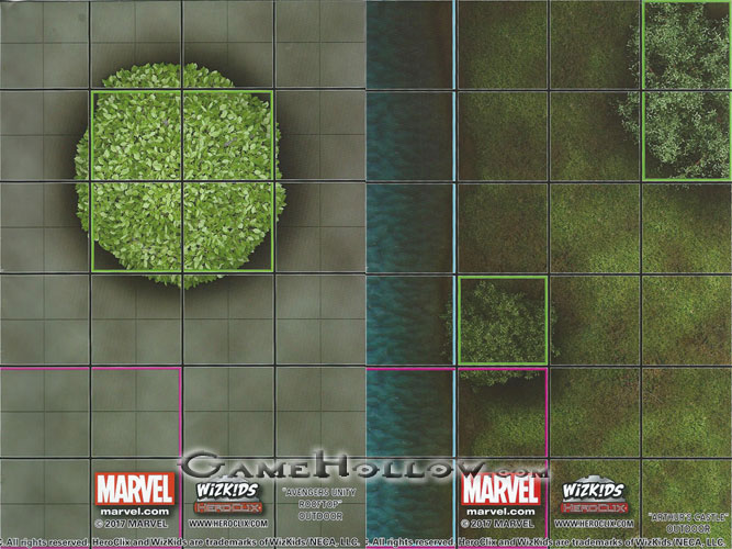 Heroclix Marvel What If 15th Anniversary Map Avengers Unity Rooftop / Arthurs Castle (What If 15th Anniversary)