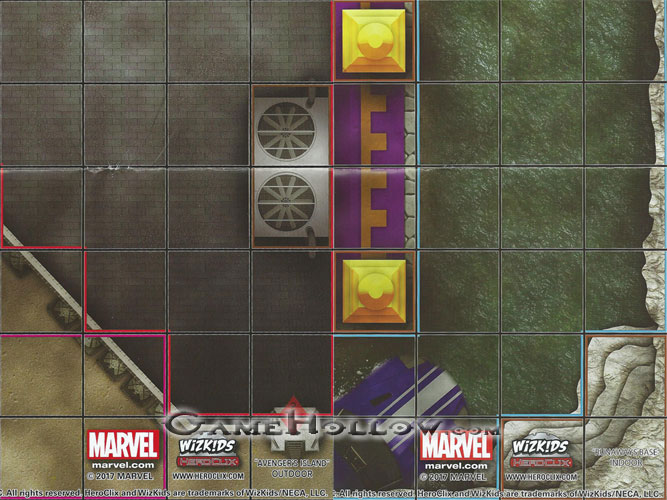 Heroclix Marvel What If 15th Anniversary Map Avengers Island / Runaways Base (What If 15th Anniversary)