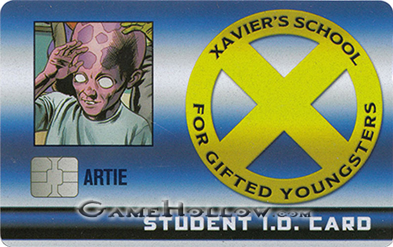 Heroclix Marvel X-Men Xaviers School  XID-002 ID Card Artie